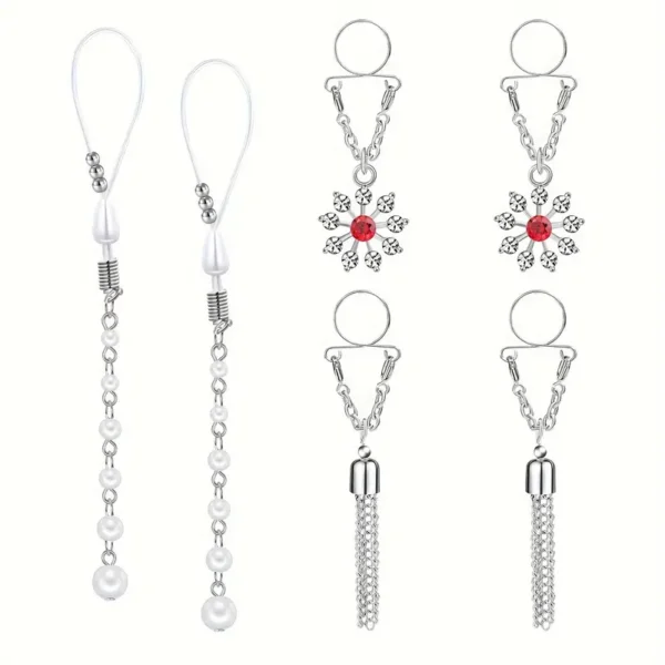 3 Pieces Sexy Boho Long Nipple Clips