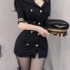 Sexy Airline Uniform Adult Female Cosplay Set