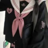 Japanese Sailor Style Long Sleeve JK Uniform with Pleated Skirt