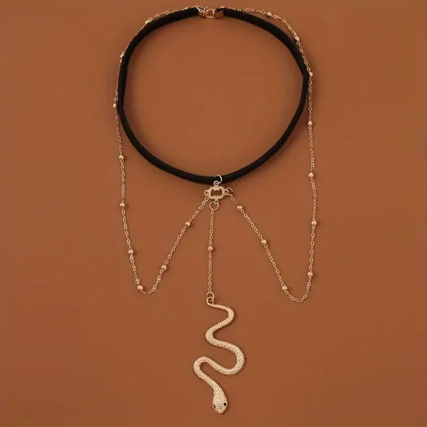 Bead Decor Snake Charm Chain