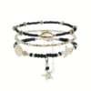 3 Piece Beaded Ladies Anklet Set