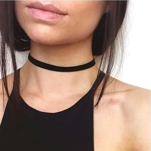 6pcs Stretch Velvet Choker Necklace Set
