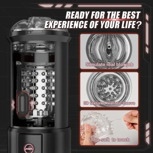 3 in 1 Sucking, Vibrating and Insertion Mode Comfort Cups