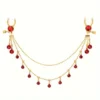 Breast Tassel Red Bead Clip