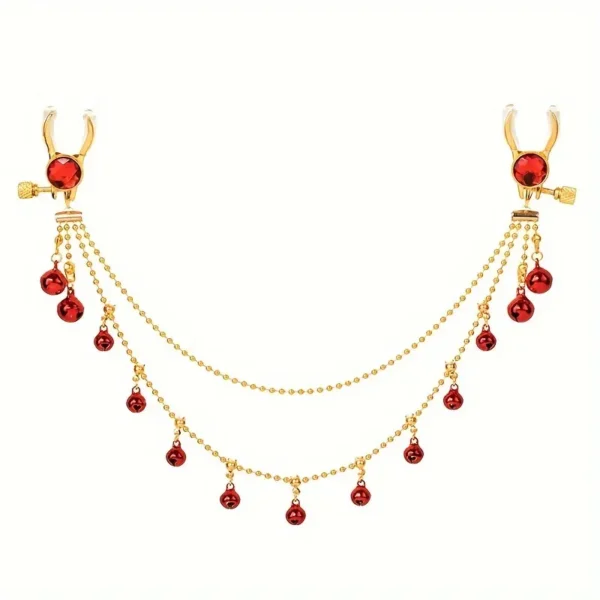Breast Tassel Red Bead Clip