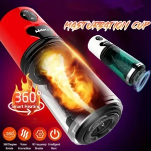 Powerful self-pumping masturbation cups for maximum pleasure