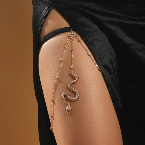 Bead Decor Snake Charm Chain