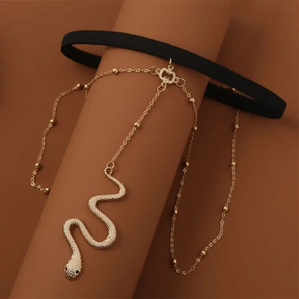 Bead Decor Snake Charm Chain
