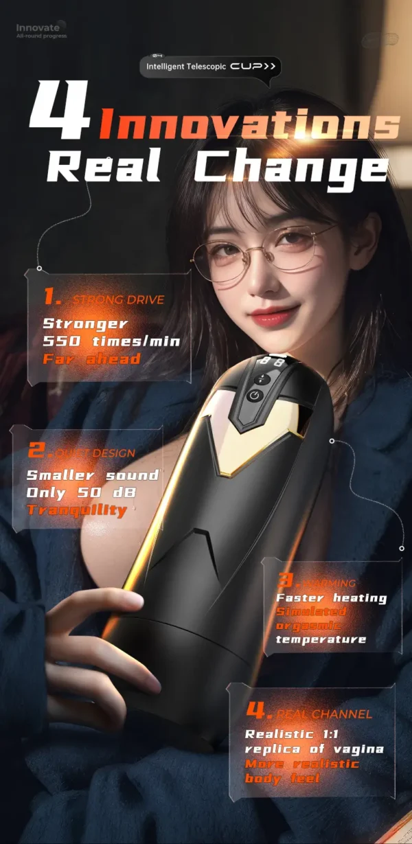 Realistic Male Masturbation Cup -  Discreet Adult Sex Toys for Men