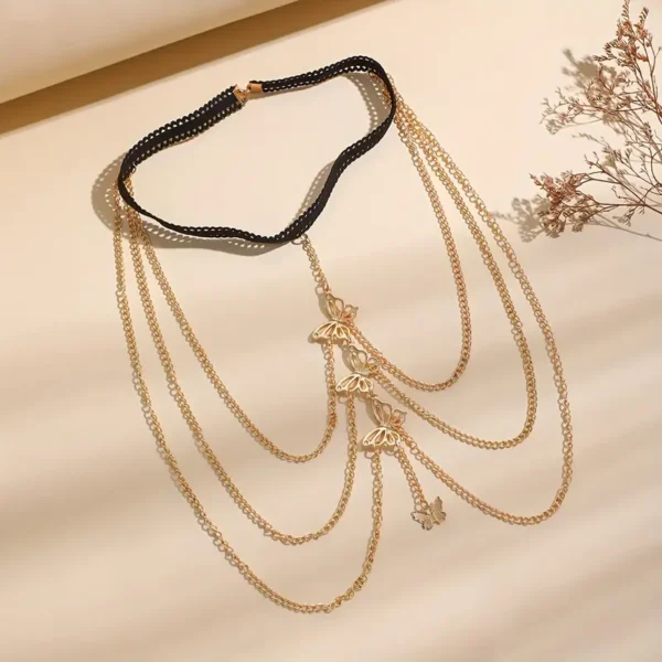 Elastic Multi-Layer Butterfly Thigh Chain