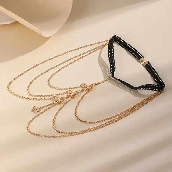 Elastic Multi-Layer Butterfly Thigh Chain