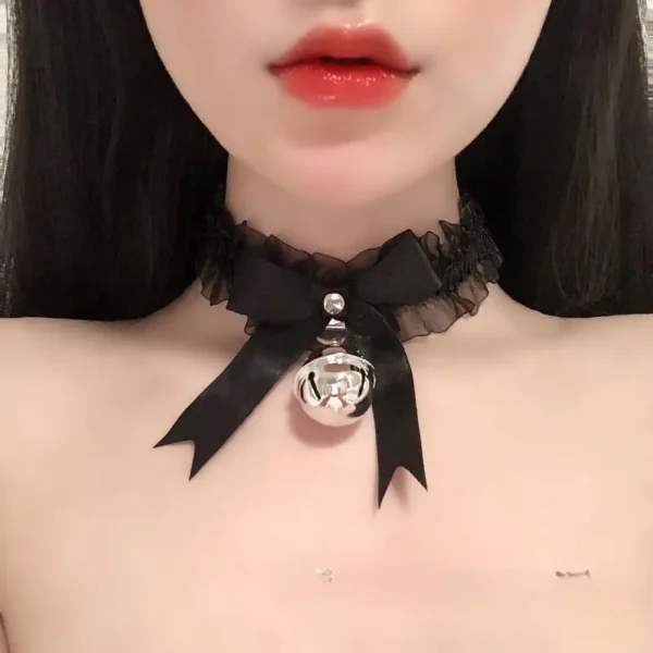 Sexy Cute Bow Bell Collar