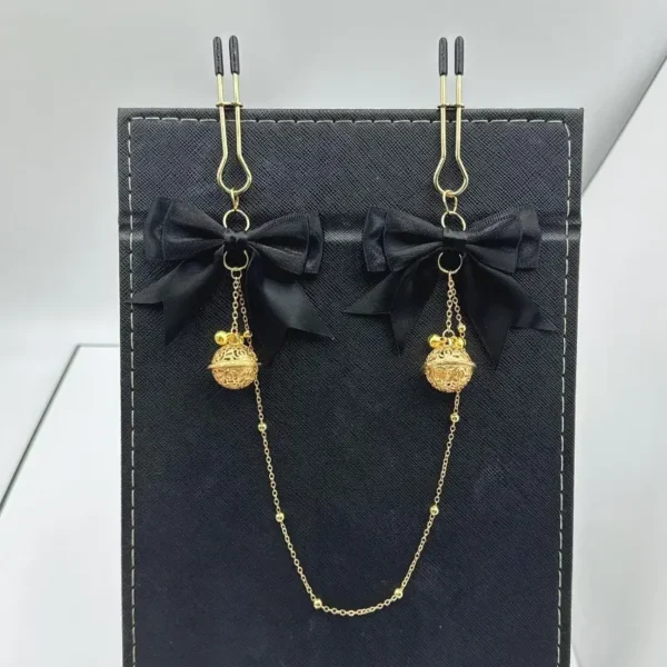 Festive Bowknot And Bell Body Clamps Clip for Women
