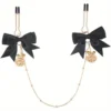 Festive Bowknot And Bell Body Clamps Clip for Women