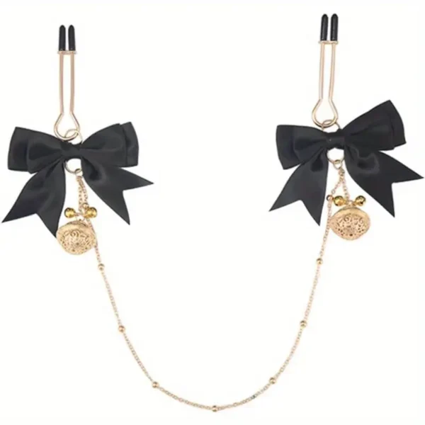 Festive Bowknot And Bell Body Clamps Clip for Women