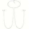 Stainless Steel Sexy Barbell Nipple Chain Nipple Ring