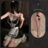 Classic Apron Maid Costume with Socks