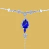 Sexy Sapphire Rhinestone Panty Chain