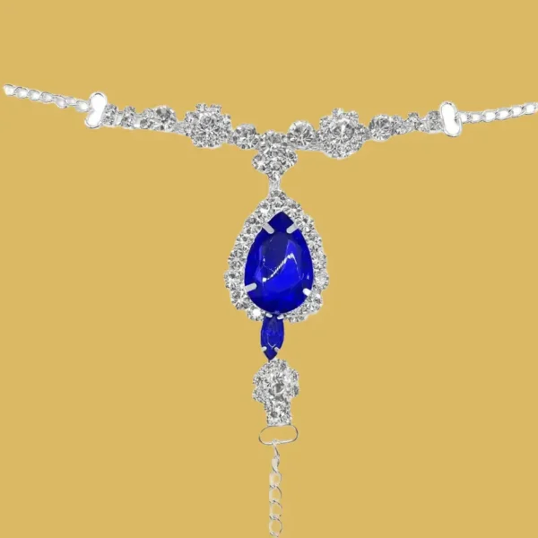 Sexy Sapphire Rhinestone Panty Chain