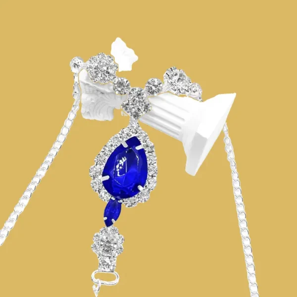 Sexy Sapphire Rhinestone Panty Chain