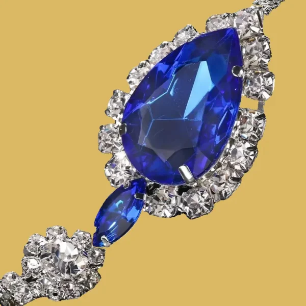 Sexy Sapphire Rhinestone Panty Chain