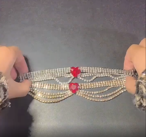 Full Rhinestone Ladies Foot Anklet