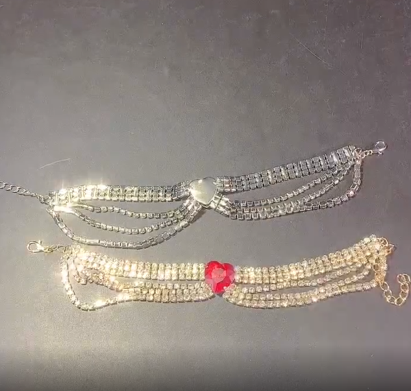 Full Rhinestone Ladies Foot Anklet