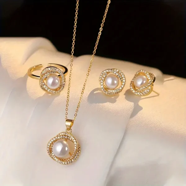 Elegant 4pcs Jewelry Set for Women