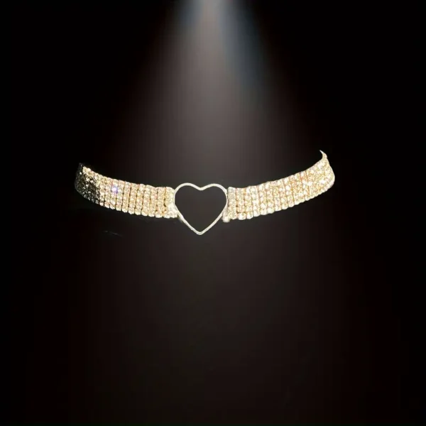 Rhinestone Heart Necklace