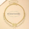 Hollow Butterfly Tassel Belt Chain