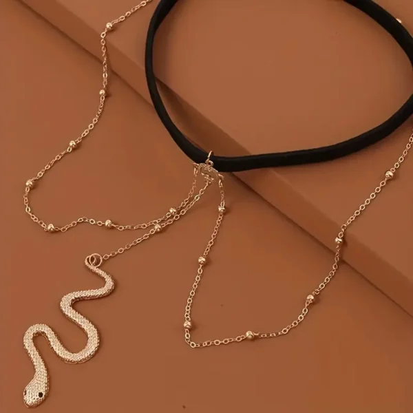 Bead Decor Snake Charm Chain
