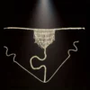 Rhinestone Body Chain, Sexy Tassel Thong