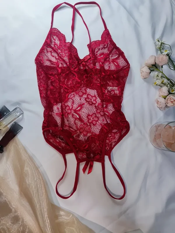 Vintage Semi-Sheer Bodysuit Teddy
