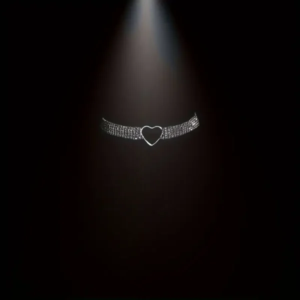 Rhinestone Heart Necklace