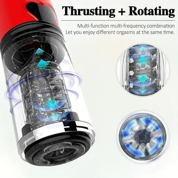 Powerful self-pumping masturbation cups for maximum pleasure