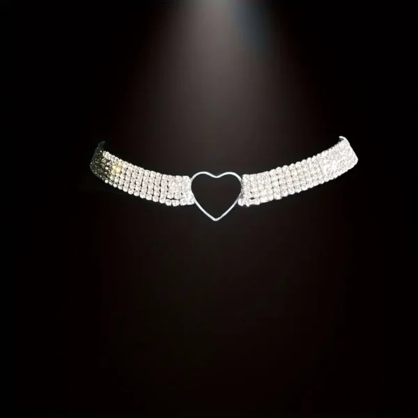 Rhinestone Heart Necklace