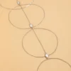 White Lace Elastic Thigh Chain