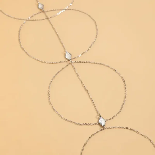 White Lace Elastic Thigh Chain