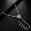 Chic Summer Floral Rhinestone Lingerie Chain
