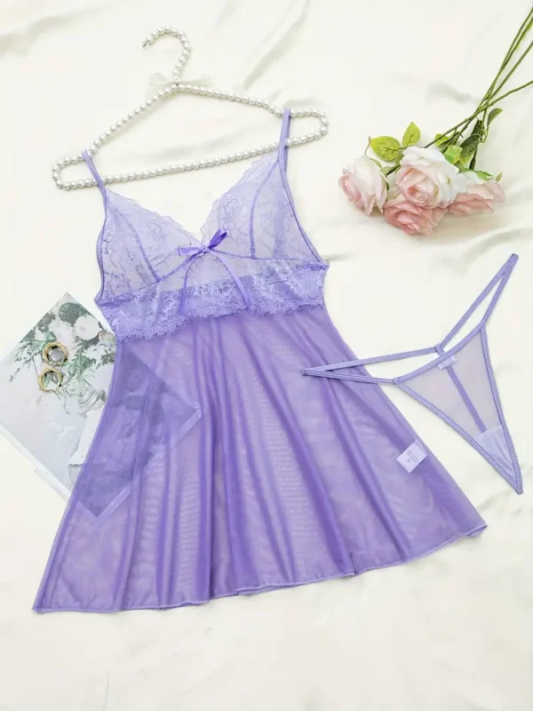 Romantic Floral Lace Lingerie Set for Women