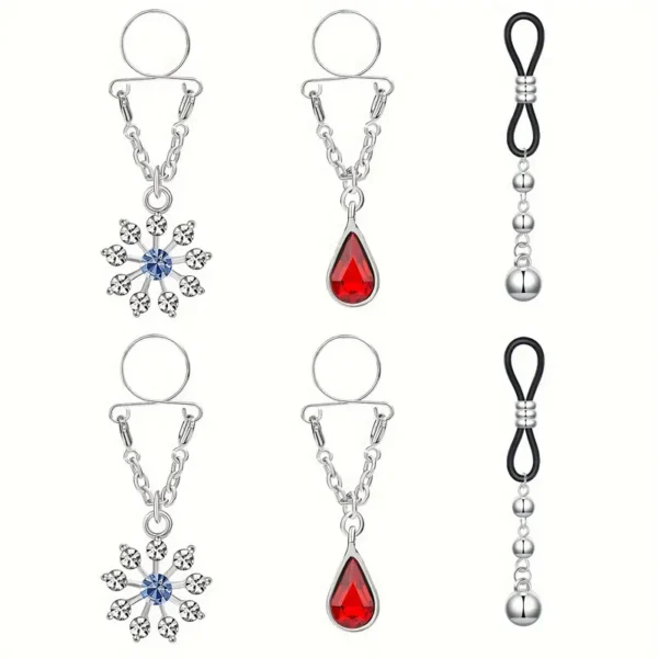 3 Pieces Sexy Boho Long Nipple Clips