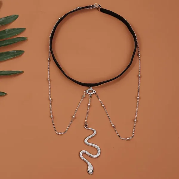 Bead Decor Snake Charm Chain