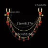 Breast Tassel Red Bead Clip
