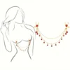 Breast Tassel Red Bead Clip