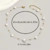 Random Number of Beads Faux Pearl Necklace