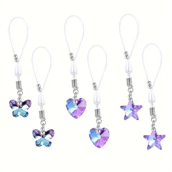 3 Pieces Sexy Boho Long Nipple Clips