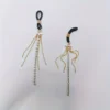 Luxury Crystal Tassel Earrings and Silicone Nipple Clip Set
