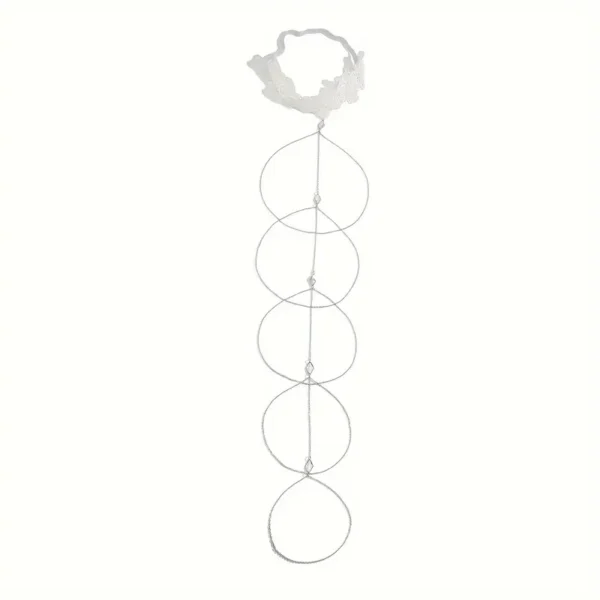 White Lace Elastic Thigh Chain