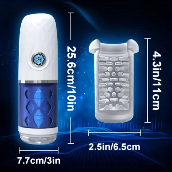 Male masturbator with 7 insertion and rotation modes
