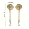 Tassel Chest Glitter Rhinestone Sexy Ladies Body Chain